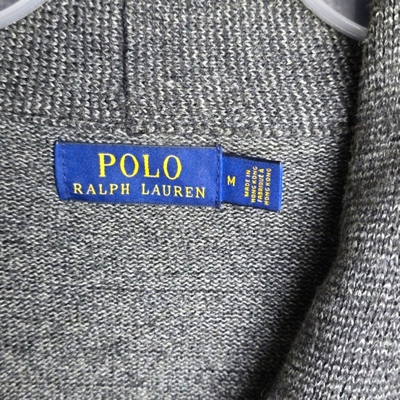 Men Polo Ralph Lauren Shawl Collar Cardigan Cotton Sweaters - Picture 3 of 6